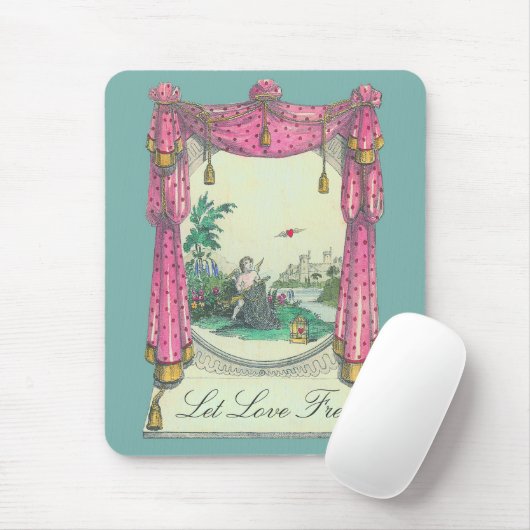 Vliegend hart - Mousepad Muismat (Met muis)