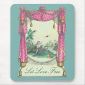 Vliegend hart - Mousepad Muismat (Voorkant)