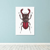 Vliegend hert canvas afdruk (Insitu (Houten vloer))