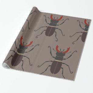 Vliegend Hert Kever Minimalistisch Insect Cadeaupapier