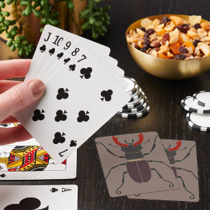 Vliegend Hert Kever Minimalistisch Insect Pokerkaarten