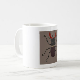 Vliegend Hert Minimalistisch Insect Koffiemok