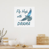 Vliegend hoog met Drama Poster (Keuken)