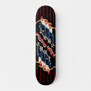 Vliegend hoog skateboard