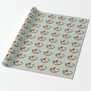 Vliegend Kerst Varken Cadeaupapier