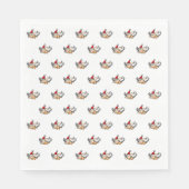 Vliegend kerstvarken servet (Voorkant)