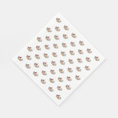 Vliegend kerstvarken servet (Hoek)