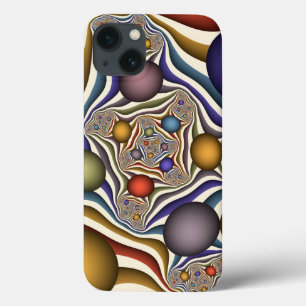 Vliegend, Kleurrijk, Modern, Abstracte Fractale Ku Case-Mate iPhone Case