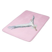 Vliegend mat van witte ooievaar (Gekanteld)