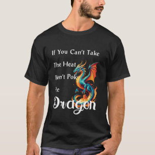 Vliegend Mythisch Wezen Koele Dragon Flame-spuwen T-shirt