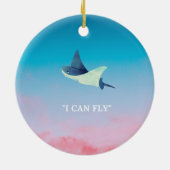 Vliegend ornament van keramische keramiek (Achterkant)