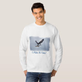 Vliegend Osprey met Walleye Fish HDR Photo T-shirt (Voorkant volledig)