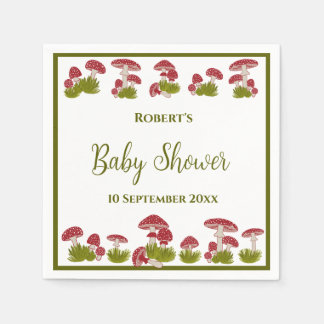Vliegend paddenstoel Goblincore Fairy Garden Baby  Servet