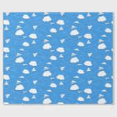 vliegend papier vliegtuigen gezwollen wolken ELKE (Vlak)