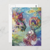 Vliegend Pet en Friends~~ Briefkaart (Voorkant / Achterkant)