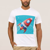 Vliegend ruimteschip Mannen T-shirt (Voorkant)
