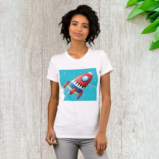 Vliegend Ruimteschip Vrouwen T-shirt