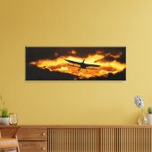 Vliegend Thuis Canvas Afdruk (Insitu (Woonkamer))
