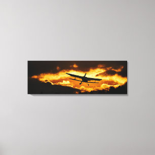 Vliegend Thuis Canvas Afdruk