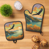 Vliegend Thuis Ovenwant & Pannenlap Set (Top down)