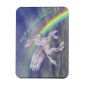 Vliegend Unicorn over regenboogdromen Fantasy Hors Magneet (Verticaal)