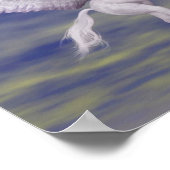 Vliegend Unicorn over regenboogfantasepaard Poster (Hoek)