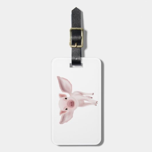 Vliegend varken bagagelabel (Voorkant verticaal)