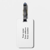 Vliegend varken bagagelabel (Achterkant verticaal)