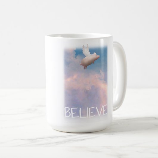 vliegend varken - geloof mok (Voorkant rechts)