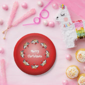 Vliegend Varken Kerstmis Papieren Bordje (Feest)