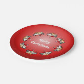 Vliegend Varken Kerstmis Papieren Bordje (Gekanteld)