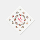 Vliegend Varken Kerstmis Servet (Hoek)