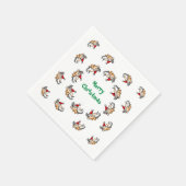 Vliegend Varken Kerstmis Servet (Hoek)