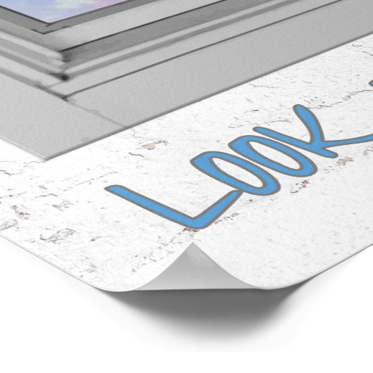 vliegend varken, kijk naar ons raam poster (Hoek)