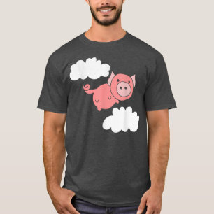 Vliegend varken shirt wanneer Varkens vliegen hum
