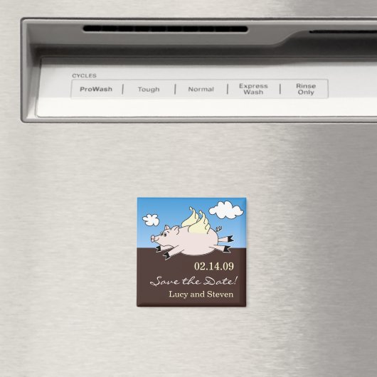 Vliegend varken Sla de datummagneet op Magneet (Insitu (Vaatwasser))