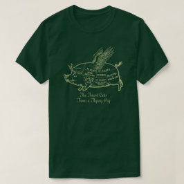 Vliegend Varken Snij T-shirt