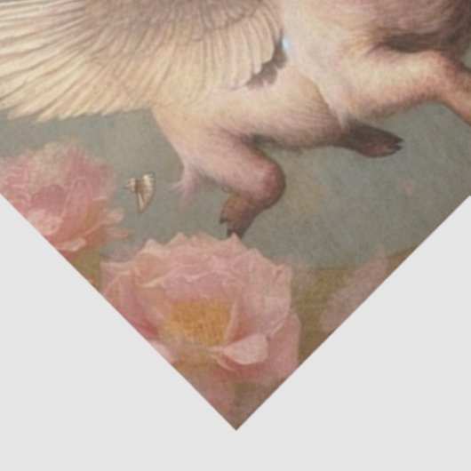 vliegend varken tissuepapier (Detail)