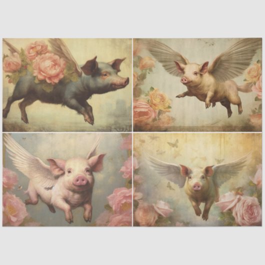 vliegend varken tissuepapier (Voorkant)