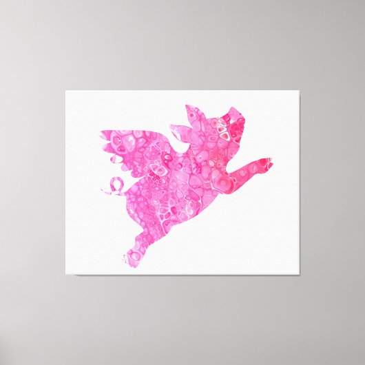 Vliegend varken Verpakt Canvas Art (Voorkant)