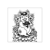 VLIEGEND VARKEN, VLINDERVLEUGELS, TUINFEE GRILLEN RUBBERSTEMPEL (Afrduk)