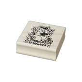 VLIEGEND VARKEN, VLINDERVLEUGELS, TUINFEE GRILLEN RUBBERSTEMPEL (Stempel)