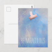 Vliegend varken - Wees wonderbaarlijk briefkaart (Voorkant / Achterkant)