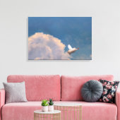 vliegend varkenscanvas canvas afdruk (Insitu (Woonkamer))