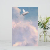 vliegend varkenspapier briefpapier (Staand voorkant)