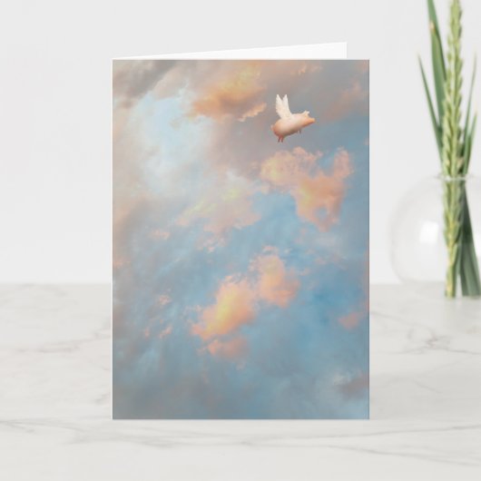 vliegend varkenswenskaart kaart (Voorkant)