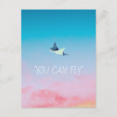 Vliegend verhaal en aanmoediging briefkaart (Voorkant)