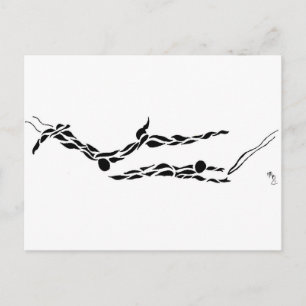 Vliegend vliegriem briefkaart