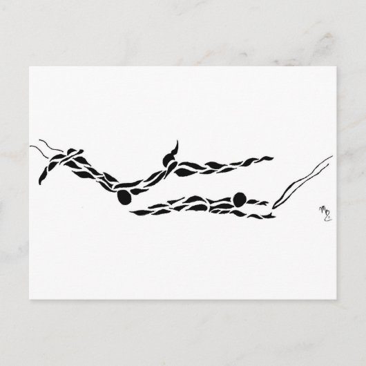 Vliegend vliegriem briefkaart (Voorkant)