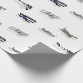 vliegend Vliegtuig Cadeaupapier (Hoek)